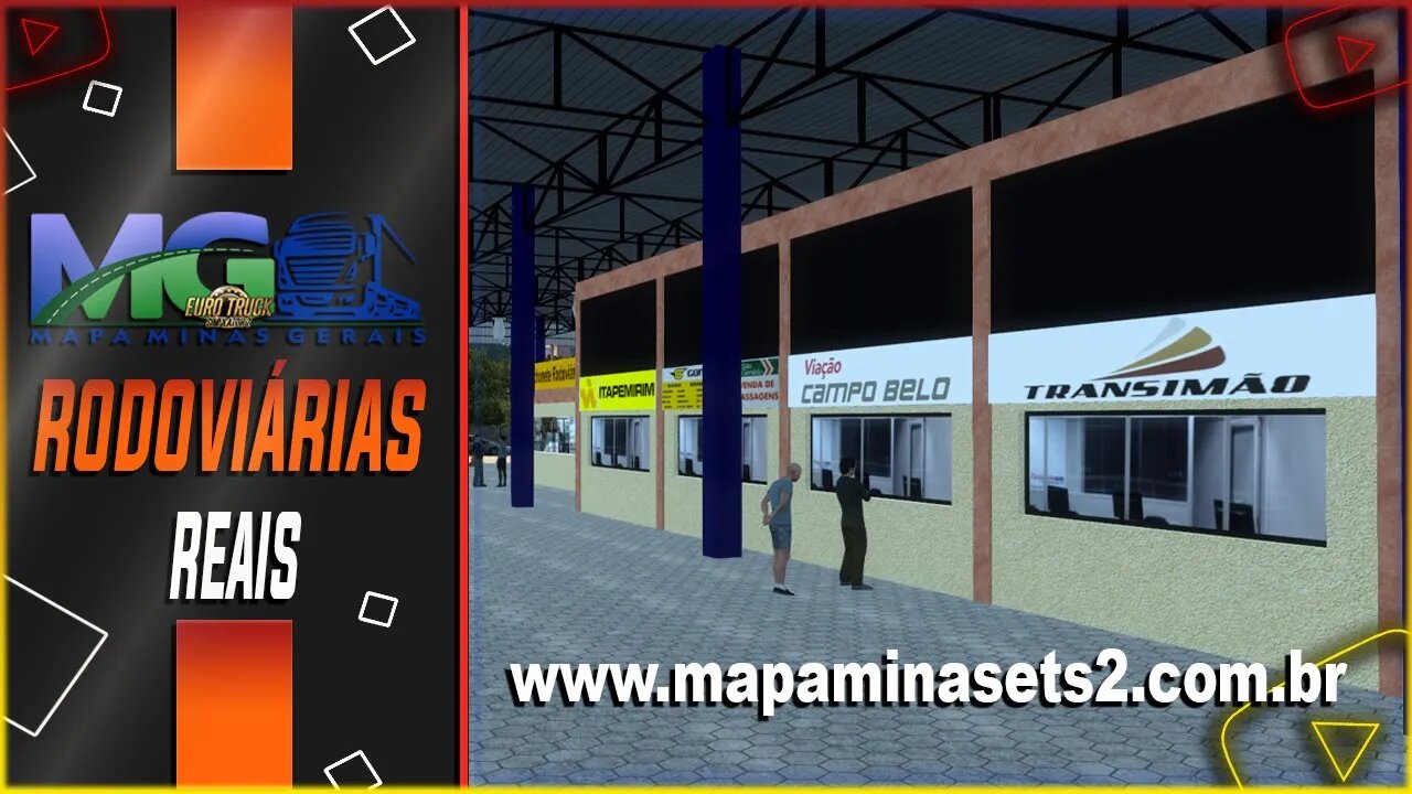 Mapa Minas Gerais Rodoviárias Testando ModBus Euro Truck Simulator 2 2022