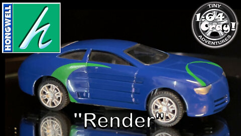 "Render" in Blue- Model by Hongwell