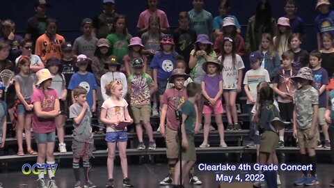 Clear Lake 4th Grade Concert Concert 5:4:22