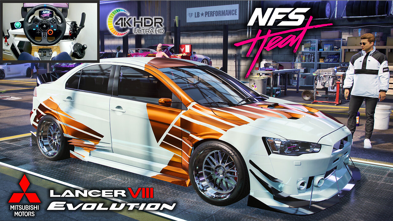 Mitsubishi Lancer EVO - Need For Speed HEAT - Logitech G29 Setup + Handbrake