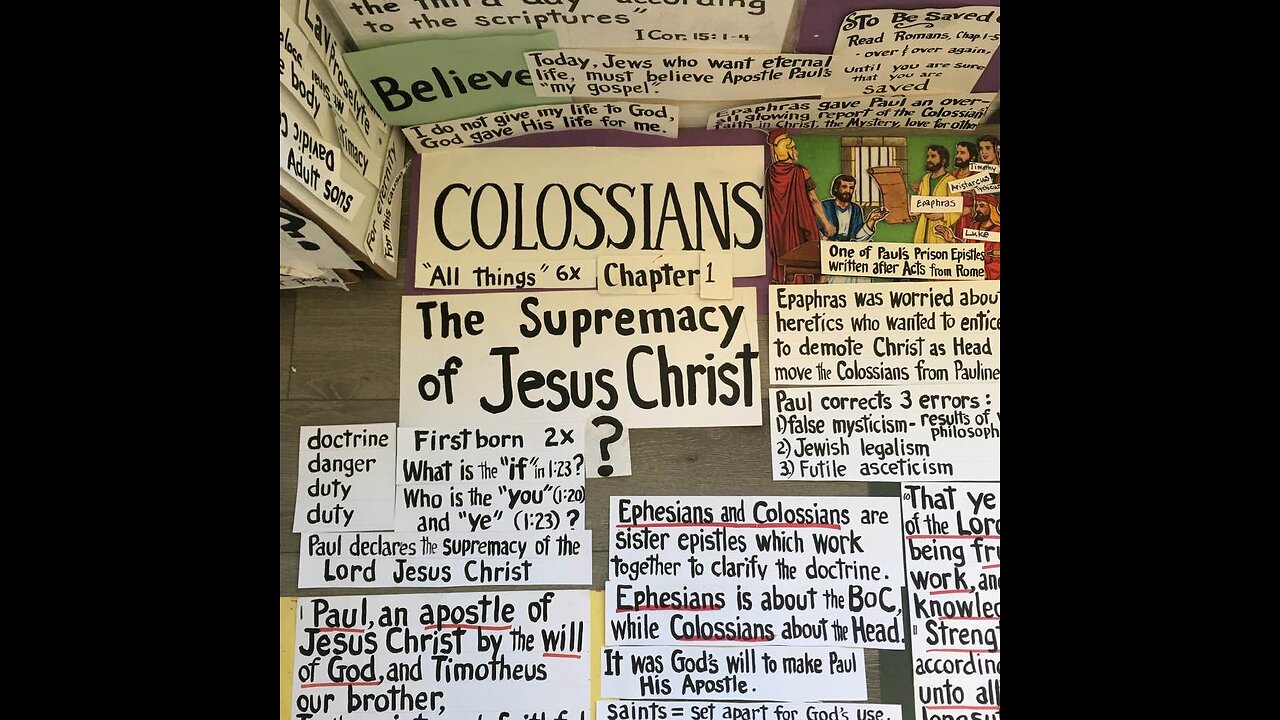 Colossians Chapter 1 - Marianne Manlet