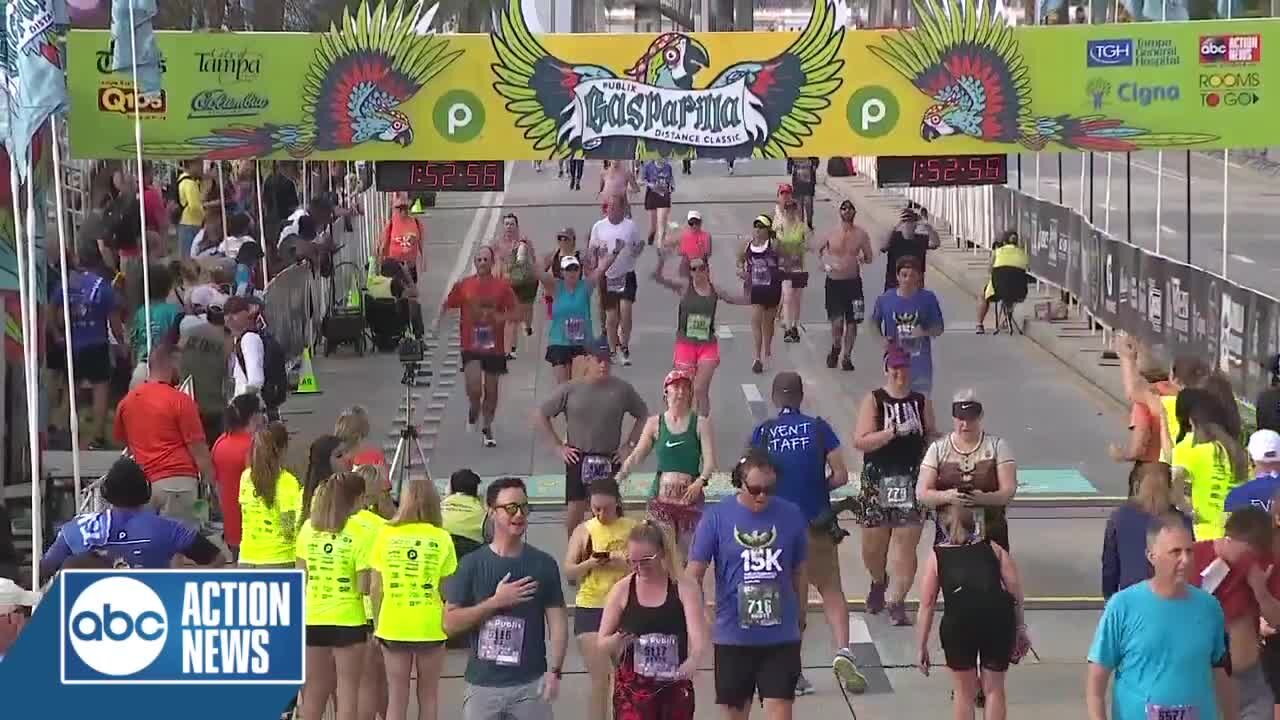 1:50 – 1:55 Saturday | Publix Gasparilla Distance Classic Finish Line