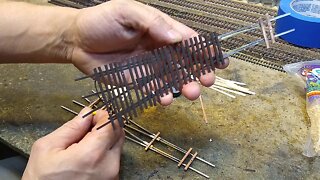 Scratch built number 4 turnout part 15 walmart wood stick ties