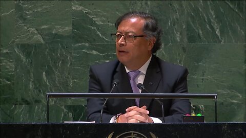 Colombian Pres. Gustavo Petro reminded UN members about their double standards