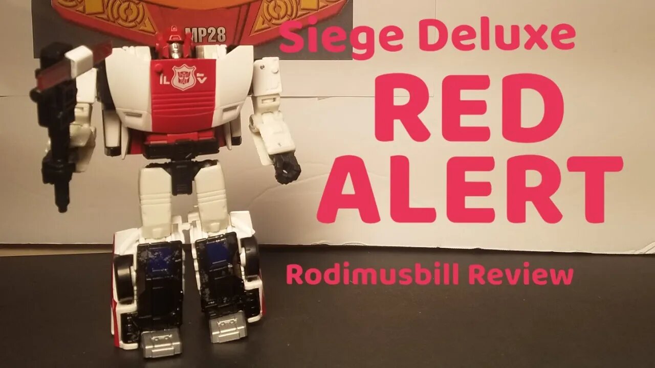 Siege RED ALERT War For Cybertron Trilogy Transformers Deluxe Figure Review