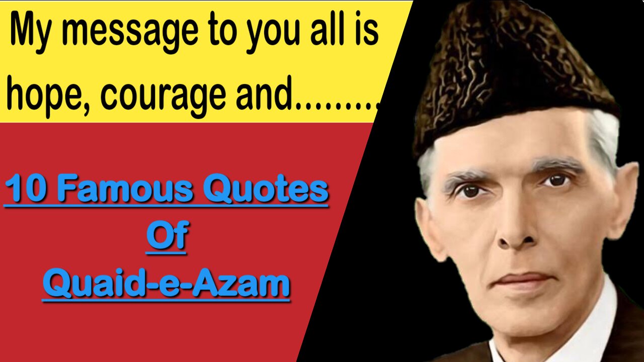 quaid e azam mohammad ali jinnah motivationa and inspirationa quotes in english