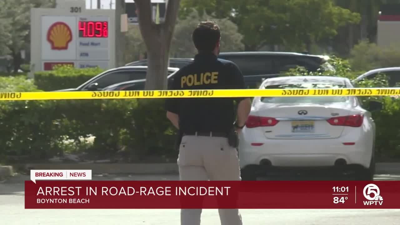 Suspect arrested after road-rage shooting in Boynton Beach