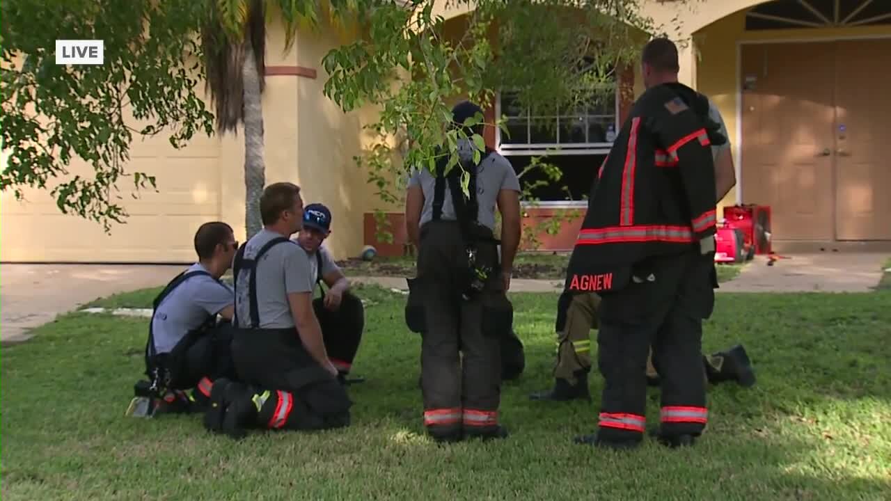 Crews train with disused home for firefighting practice