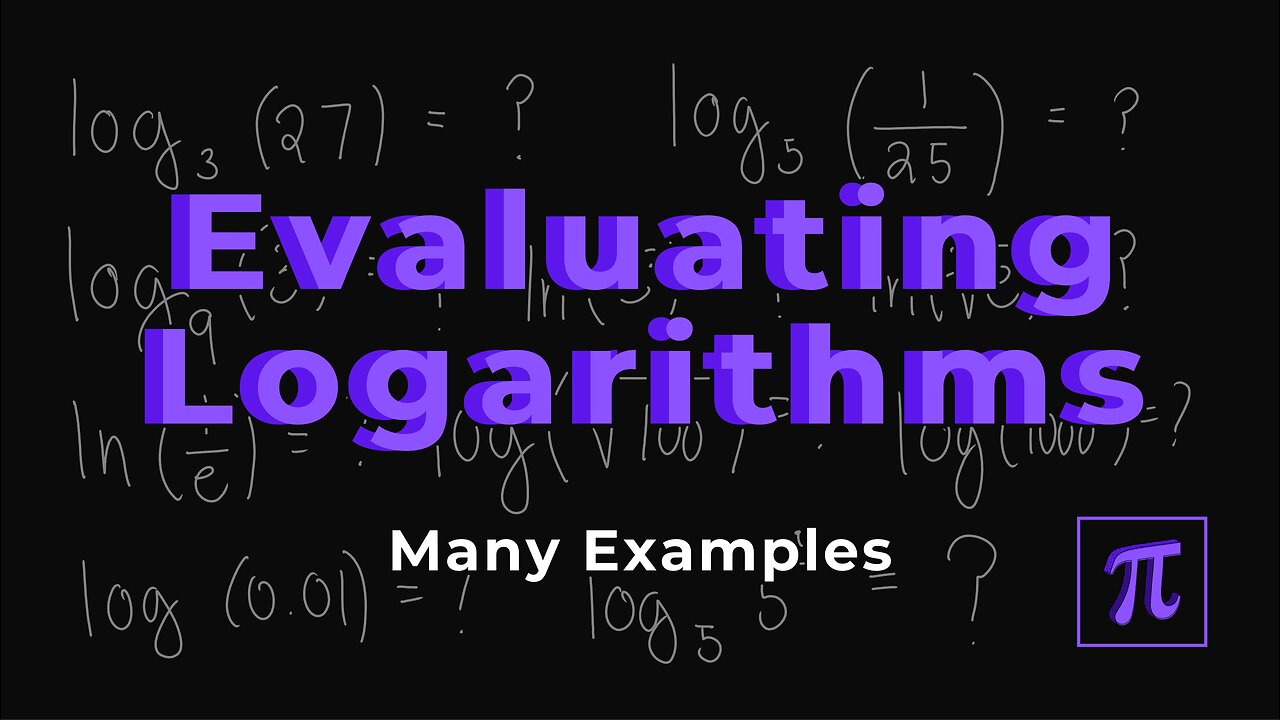 How to EVALUATE LOGARITHMS? - Improve your skills by trying out these examples!