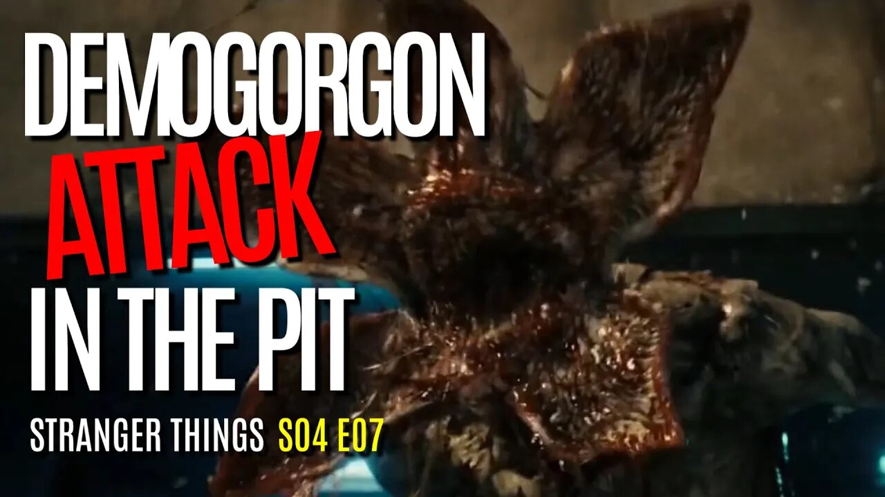 Stranger Things | GROSS Demogorgon FIERCE Attack In The Pit | S04 E07