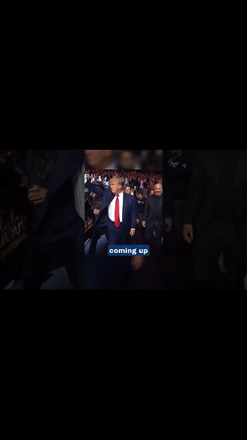 PRESIDENT Donald Trumps EPIC Entrance And Welcome #shorts #ufc295 #trump