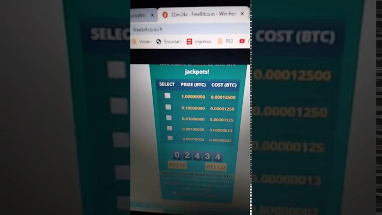 Coins - Script - Freebitco - Gerador de satoshi rápido