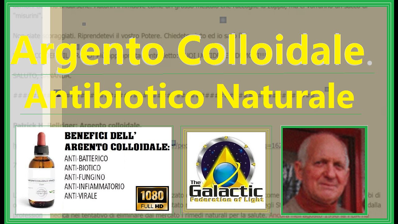 Argento colloidale.Patrick H. Bellriger.