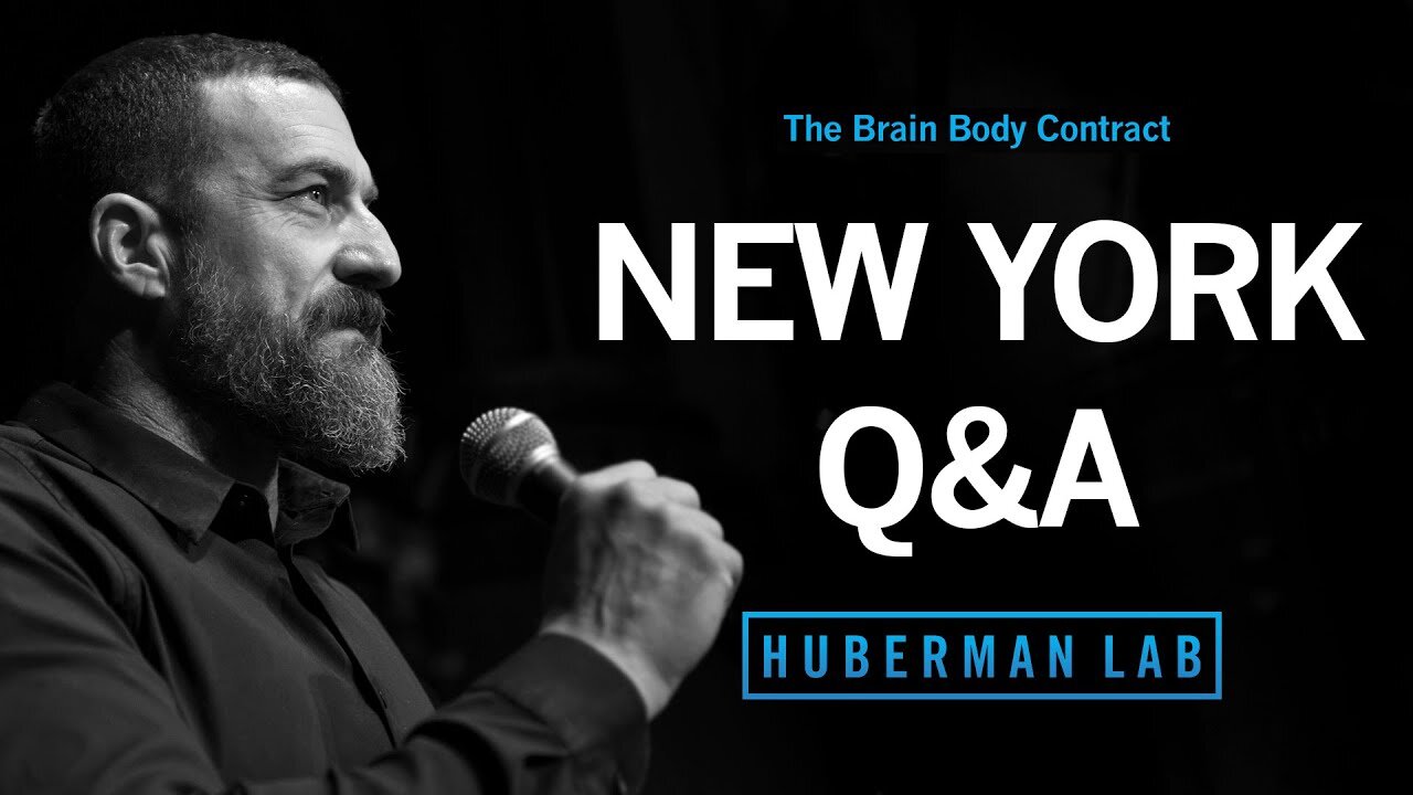 LIVE EVENT Q&A: Dr. Andrew Huberman Question & Answer in New York, NY