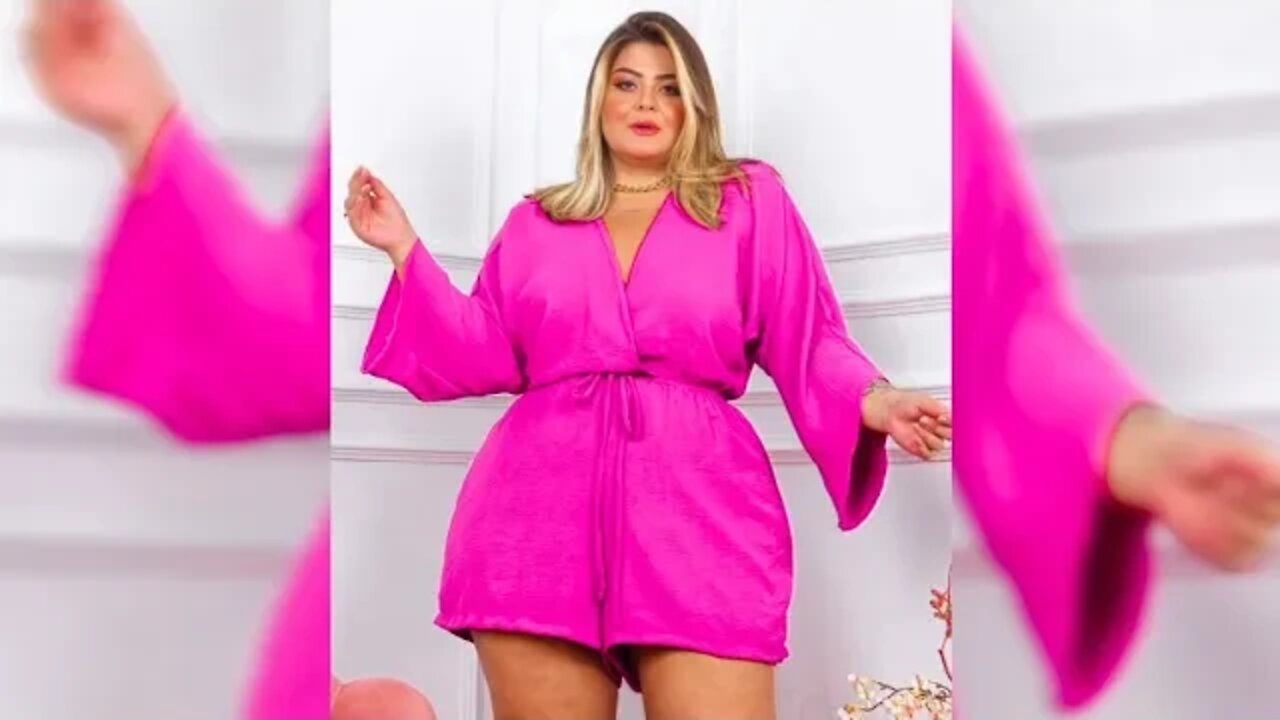 ✔️ MACAQUINHO FUCSIA PLUS SIZE