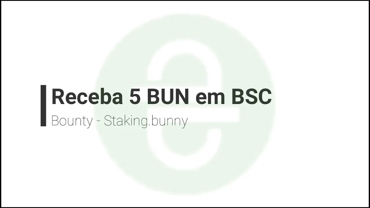 Bounty - Ganhe 5 Bun no KYC (NFT)