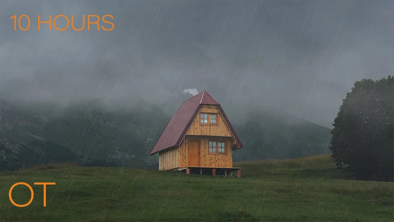 Thunderstorm in Montenegro| Soothing Thunder & Rain Sounds For Sleep| Relaxation| Studying| 10 Hours