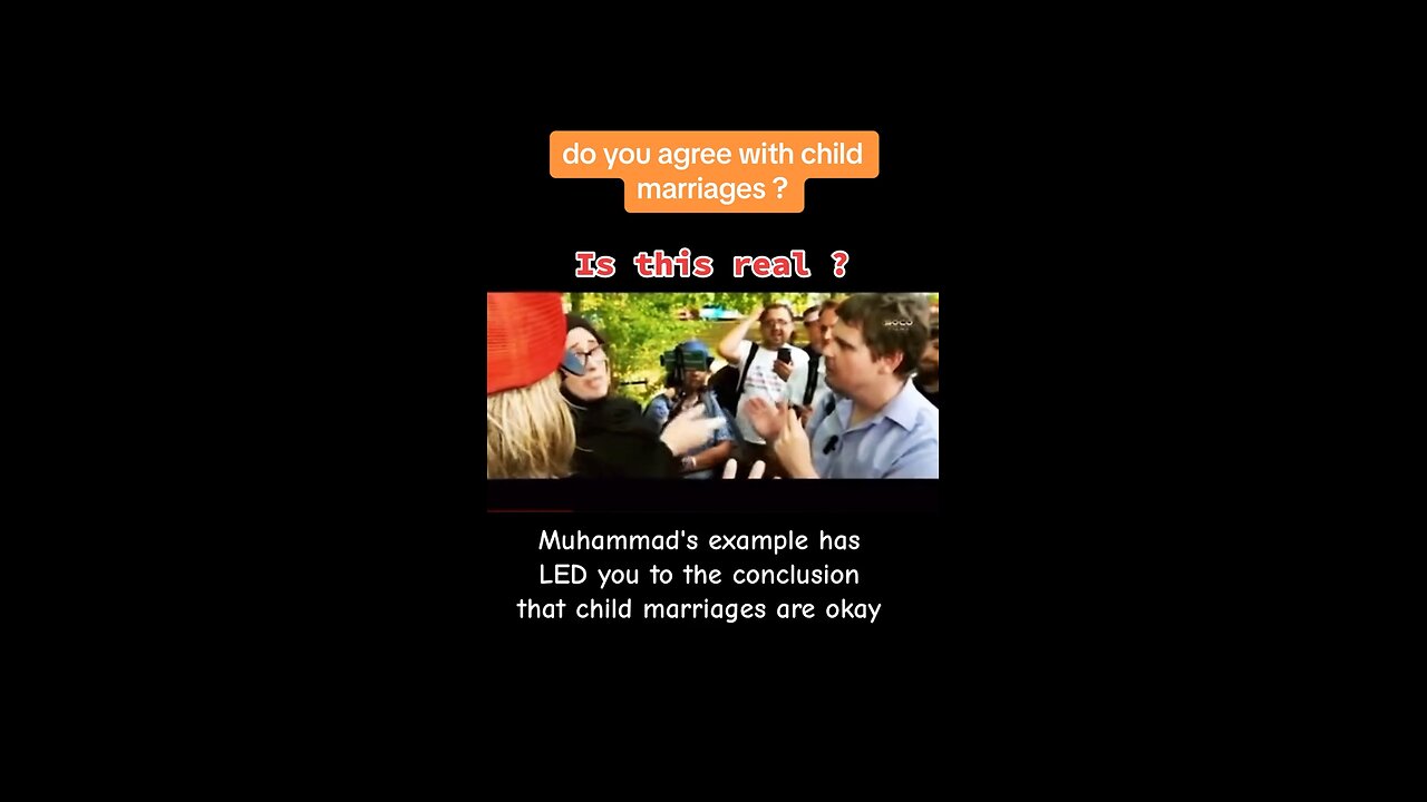 Western Islamic Woman Believes in Child Marriages