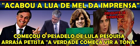 URGENTE “LULA ASSUSTADO COM NOVA PESQUISA” PETISTA ISOLADO DESPENCOU APÓS INEGIBILIDADE DE BOLSONARO