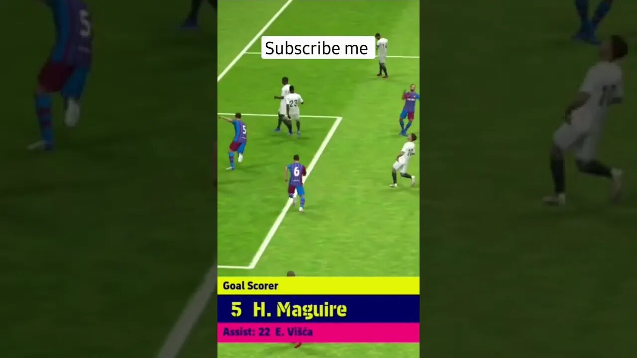 PES Harry Maguire score#football #pes #pesmobile #messi #skills #tipsandtricks #ronaldo #shots