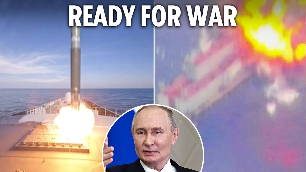 Putin stages hypersonic war games in Med as two warships blast 6,900mph missiles