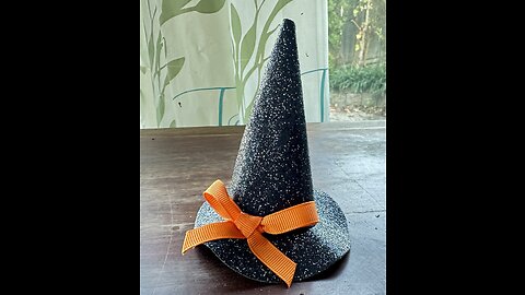 Witch Hat Back Flows on a stick