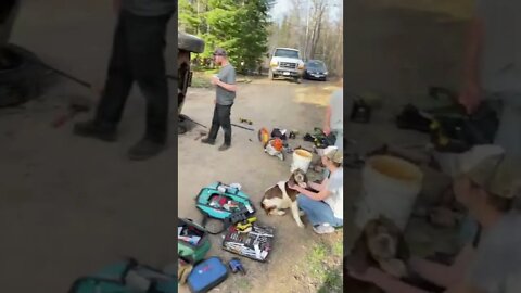 OH NO!! THE TRUCK TIPPED OVER!