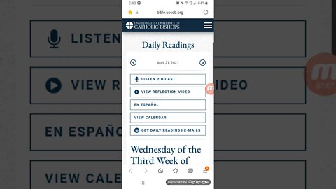 Jesus is our Savior/ Bible reading April 21 / 2021