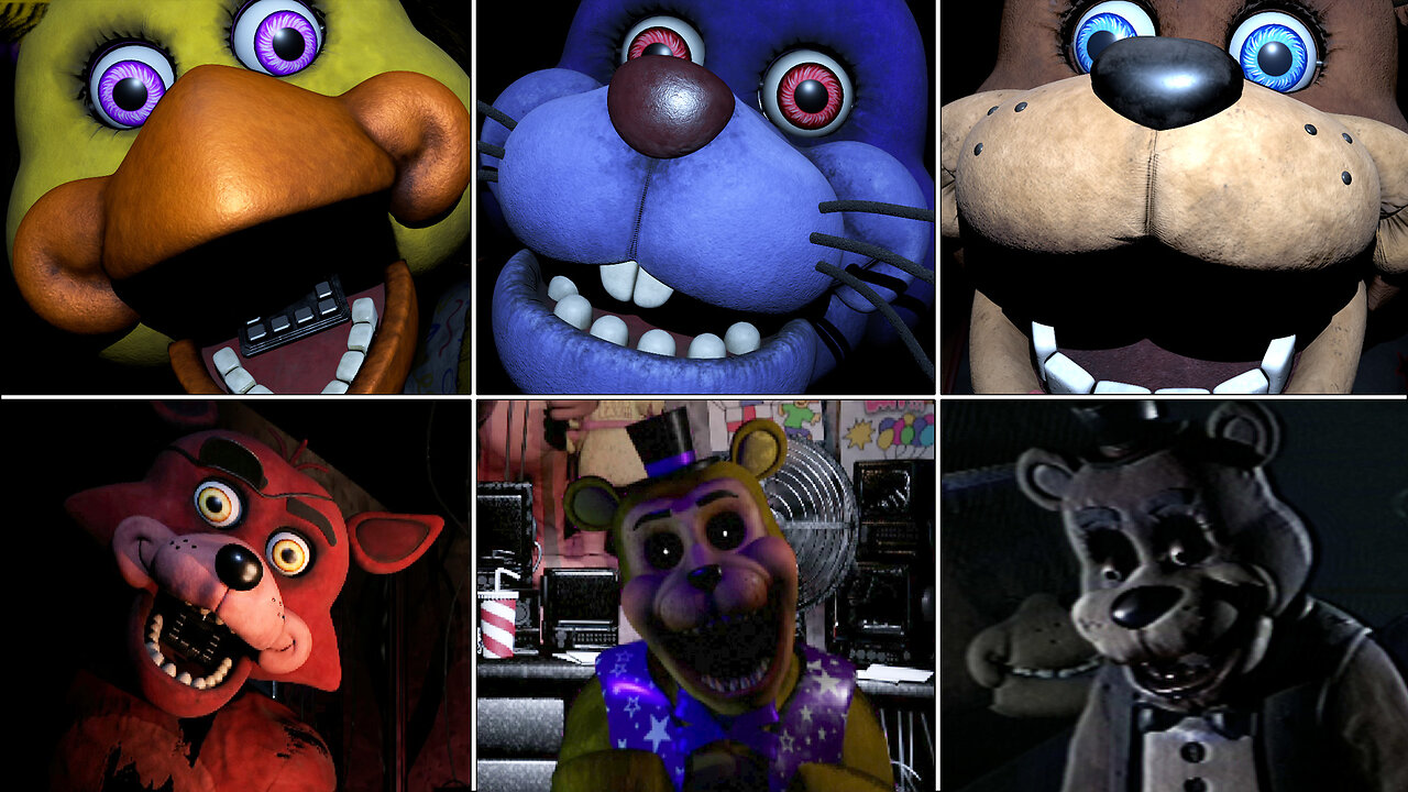 FNAF Battington Edition - All Jumpscares & Secrets (Demo)