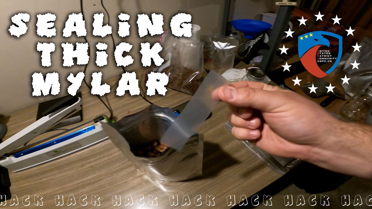 Vacuum Sealing Thick Mylar Bags Hack | Survival Food Storage