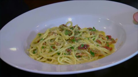 The carbonara at Wild Roots in West Allis