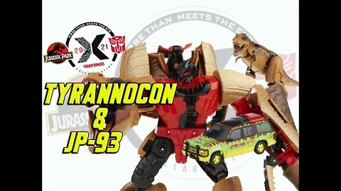 Transformers Jurassic Park Leader Class Tyrannocon and Deluxe Class JP 93