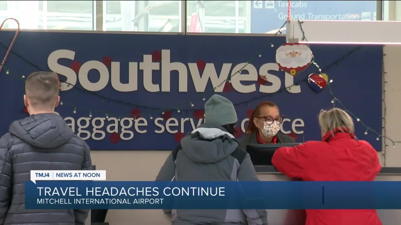 Travel headaches continue at Milwaukee Mitchell Airport