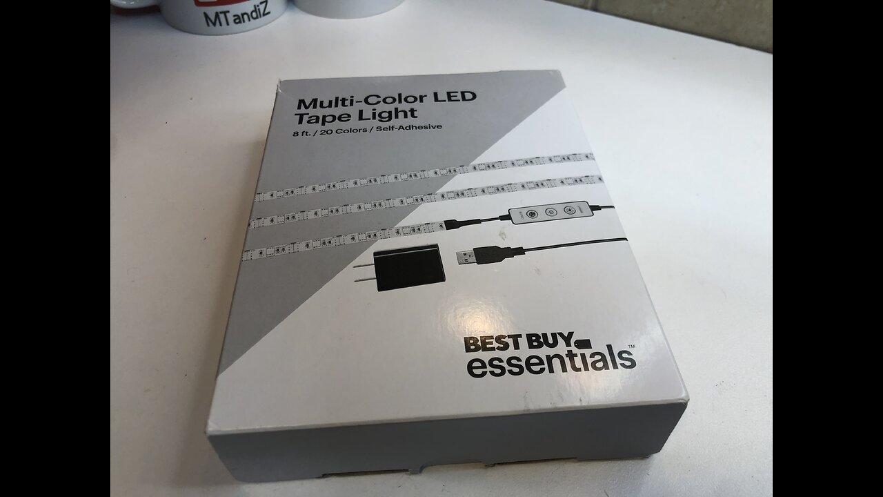 Best Buy essentials 8’ Foot Feet LED LCD Light Strip Multi-Color Model: BE-LED8RGB19 SKU: 6452310