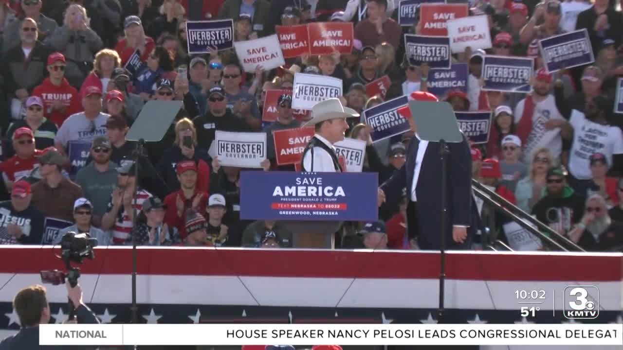 Herbster, Trump and other speakers gather in Greenwood for Save America rally