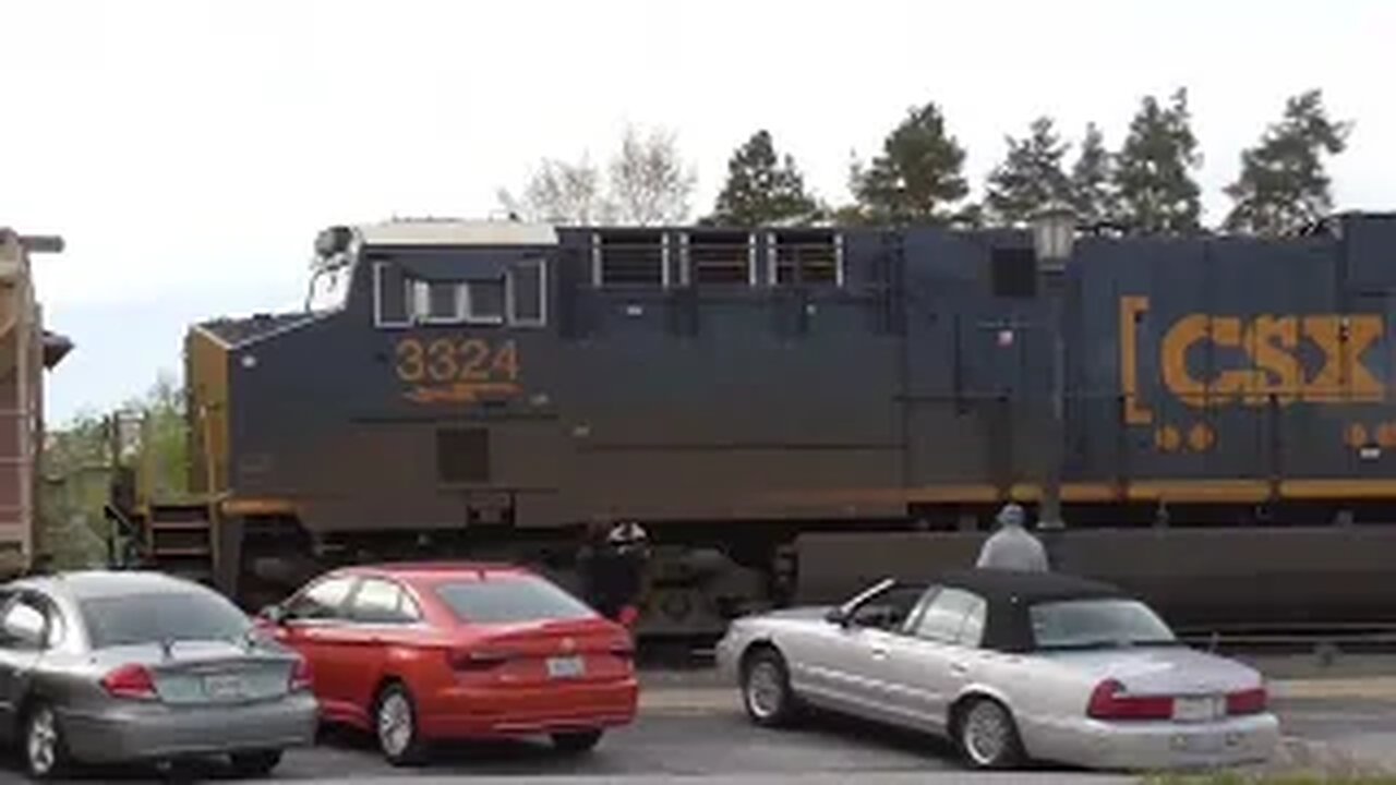 DPU on CSX X368 Manifest Mixed Freight Train From Berea, Ohio May 6, 2023