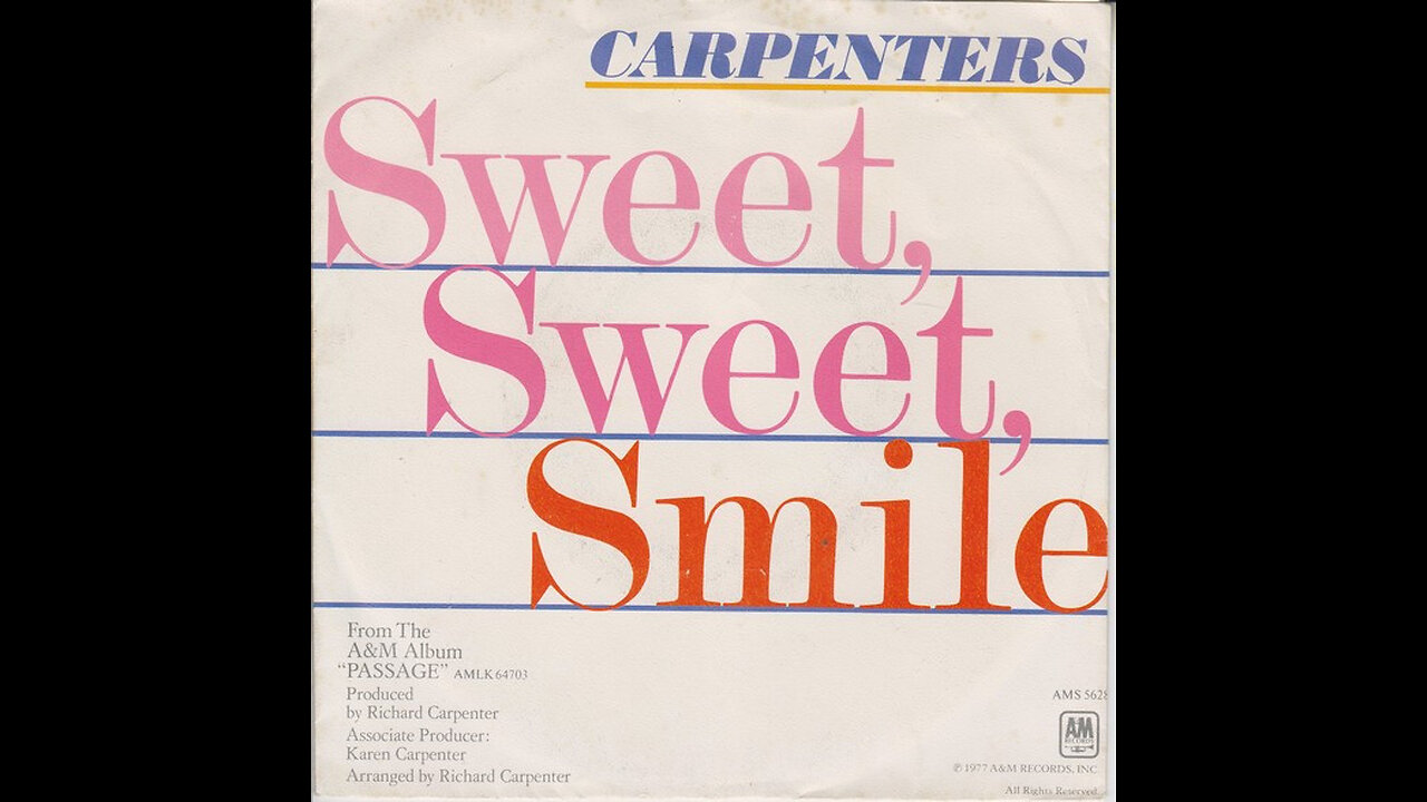 The Carpenters --- Sweet Sweet Smile
