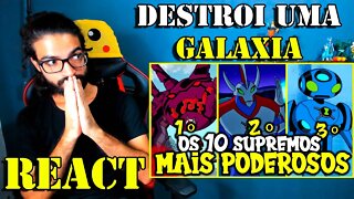 REACT - TOP 10 SUPREMOS MAIS PODEROSOS DE BEN 10!!!! Feat@ViniVerso @Daniel Leite