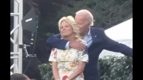 Jill Biden Reminds Joe to Say God Bless America at 4th of July Speech