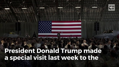 Trump Makes Special Pit Stop to Thank Marines