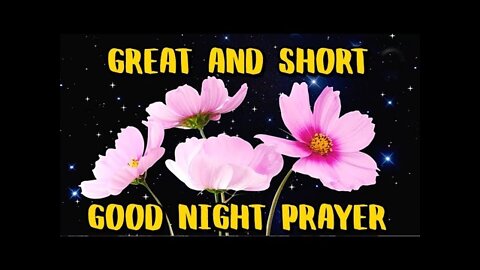 Short bedtime prayers