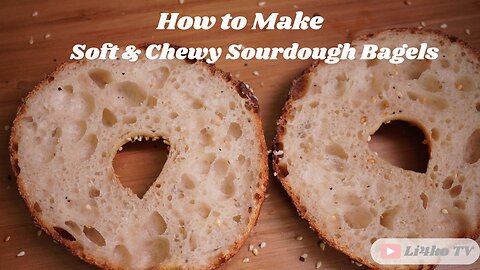 Soft & Chewy Sourdough Bagels