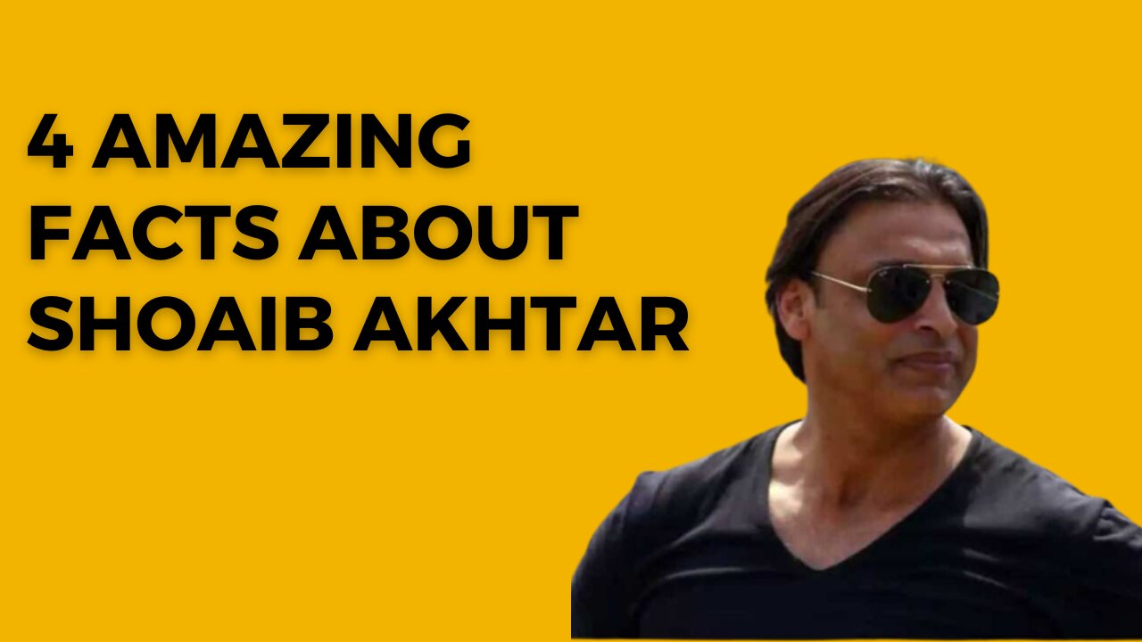 4 Amazing Facts About Shoaib Akhtar l AAS Amazing Facts