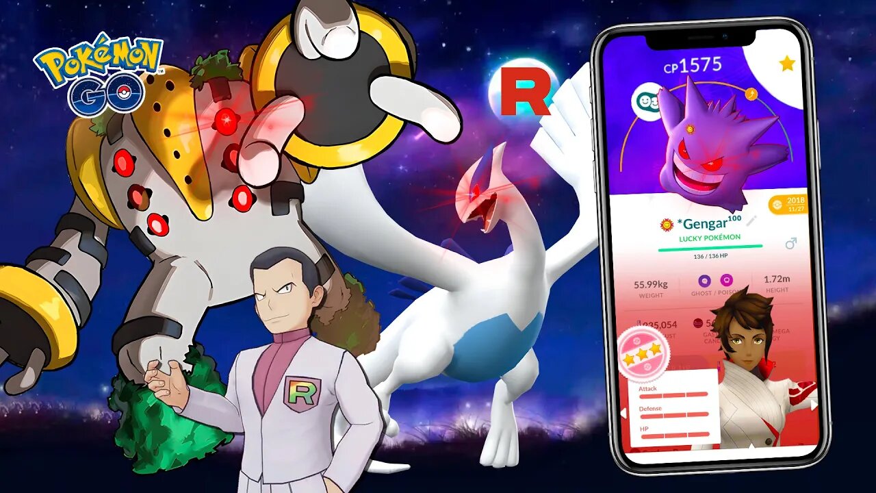 GIOVANNI DE VOLTAAAAA!!! LUGIA E REGIGIGAS SOMBROSO!! TIRE FRUSTRAÇÃO DOS SEUS POKÉMON! Pokémon GO!