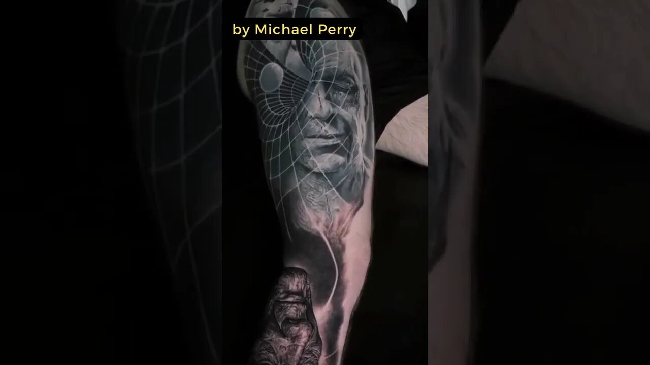 Stunning work by Michael Perry #shorts #tattoos #inked #youtubeshorts