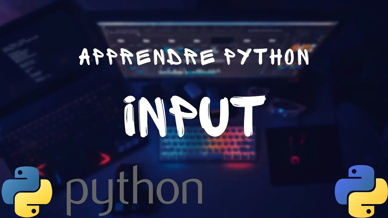 APPRENDRE PYTHON - FONCTION INPUT