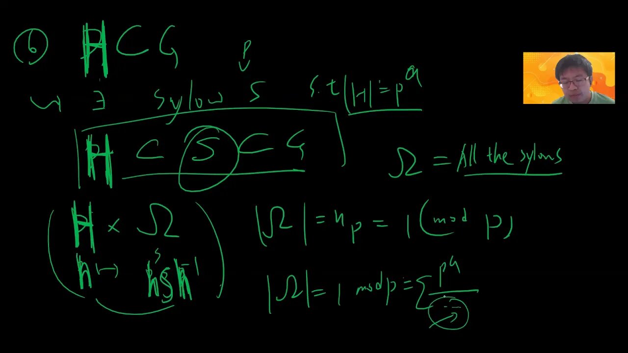 Sylow theorem and further results