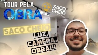 TOUR PELO ESTÚDIO DO SACO CHEIO, TARJA PRETA E A DERIVA! - A OBRA COMEÇOU!