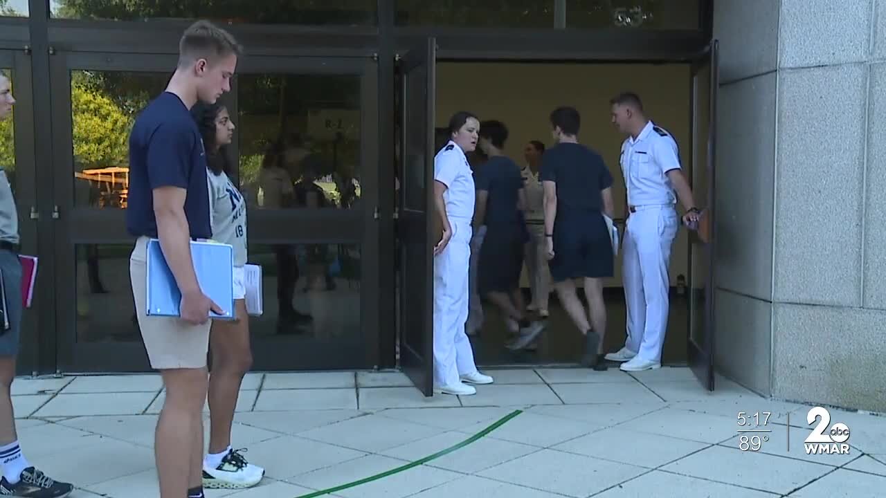 Naval Class of 2026 arrived for induction today