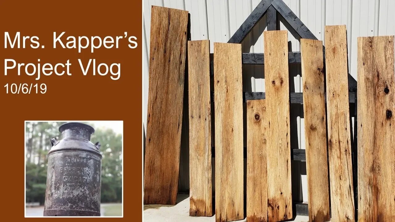 Mrs. Kapper's DIY Rustic Project Vlog -10/6/19